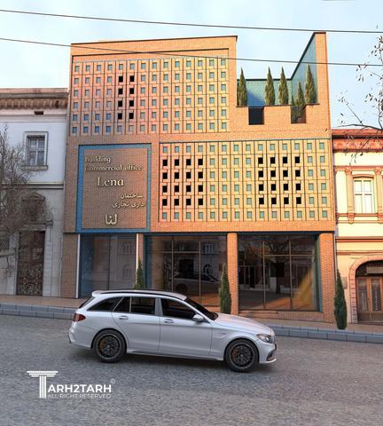 طراحی نما ساختمان تجاری لنا