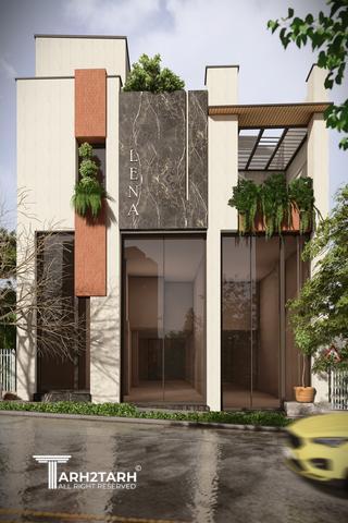 طراحی نما ساختمان تجاری لنا