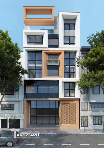 طراحی نما ساختمان تجاری لنا