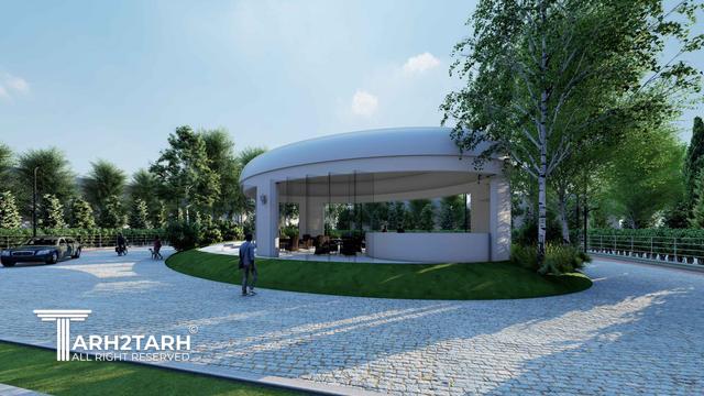 توده گذاری ویلاها و طراحی ساختمان مشاعات شهرک الند (Oland)