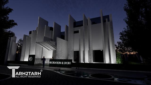 توده گذاری ویلاها و طراحی ساختمان مشاعات شهرک الند (Oland)