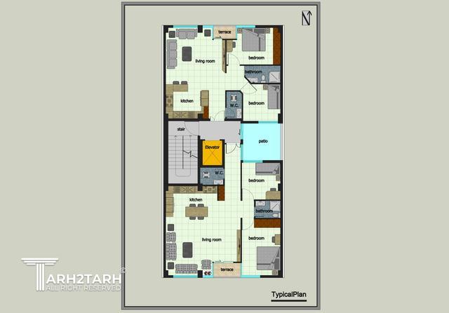 طراحی پلان رودهن بتیا