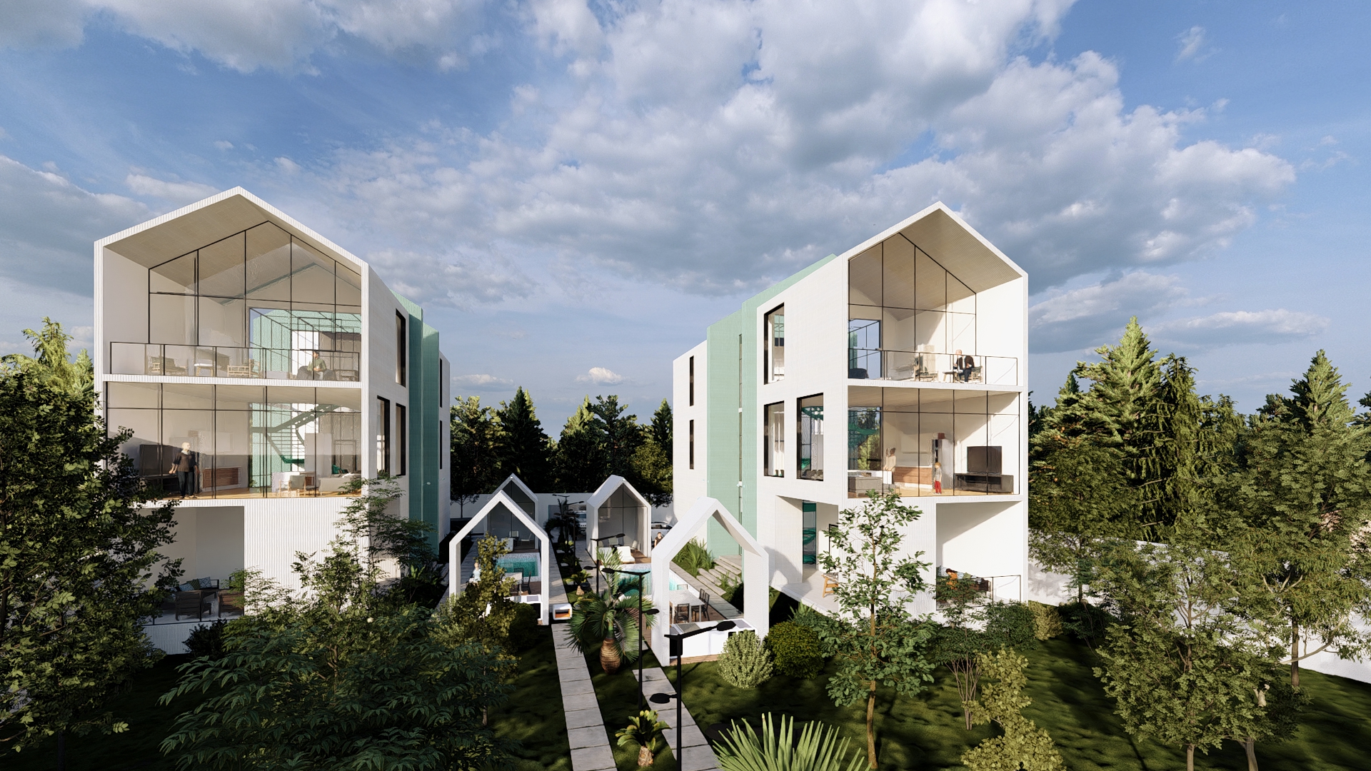 طراحی ویلا خانه دل