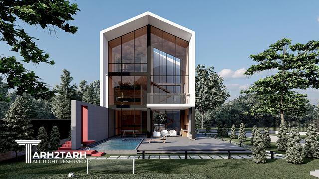 طراحی ویلا خانه دل