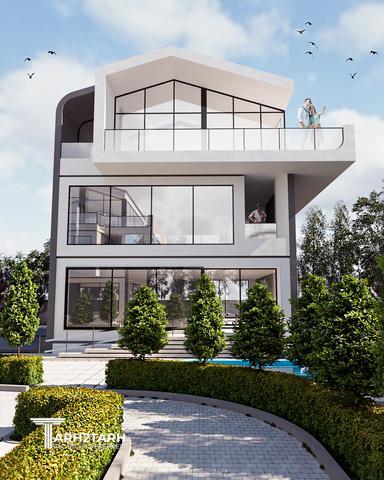 طراحی ویلا خانه دل