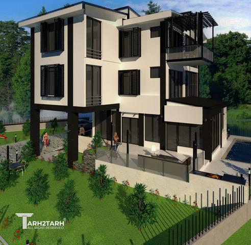 طراحی ویلا خانه دل