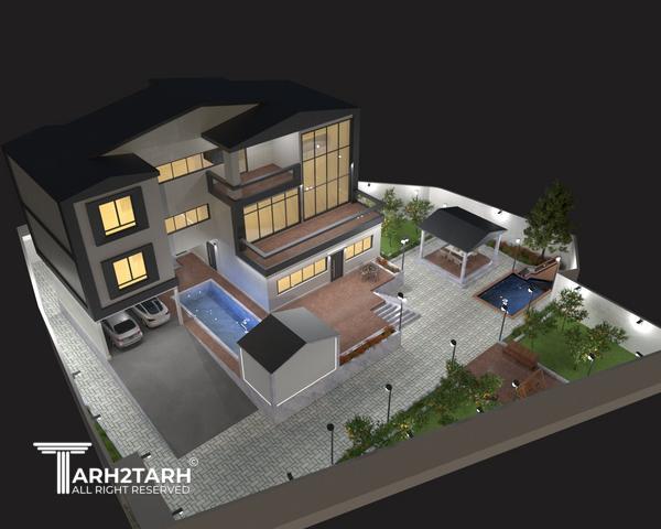 طراحی ویلا خانه دل