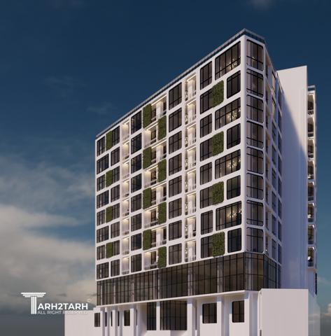 طراحی ساختمان تجاری اداری هنگام