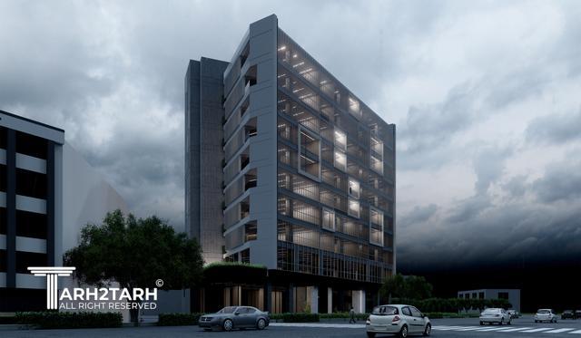 طراحی ساختمان تجاری اداری هنگام