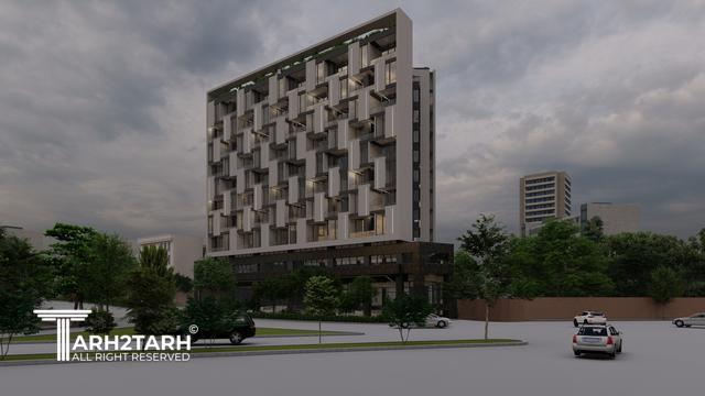 طراحی ساختمان تجاری اداری هنگام