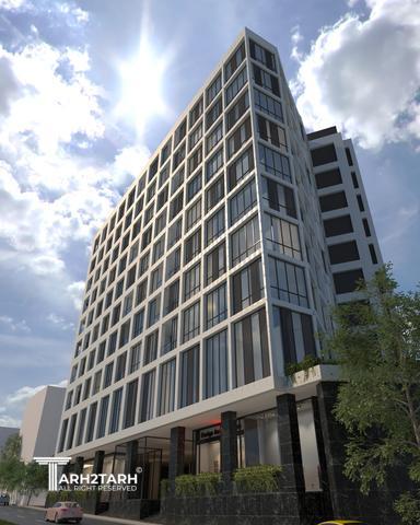 طراحی ساختمان تجاری اداری هنگام