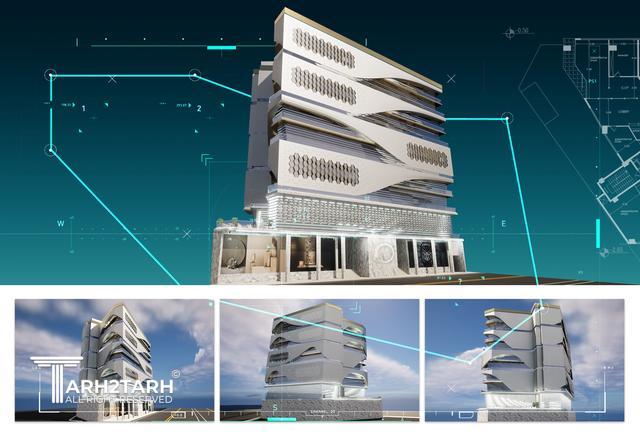 طراحی ساختمان تجاری اداری هنگام