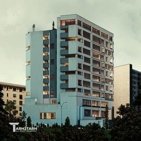 طراحی ساختمان تجاری اداری هنگام