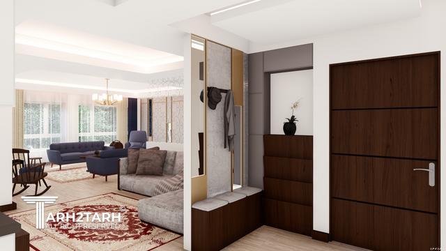 طراحی داخلی واحد مسکونی آناهیتا