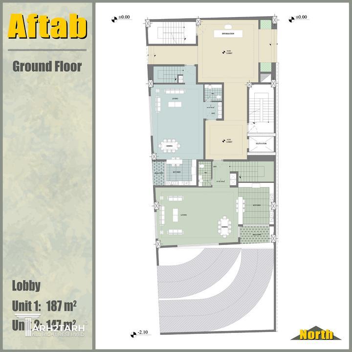 نفر دوم مسابقه طراحی پلان ساختمان آفتاب شرق 2