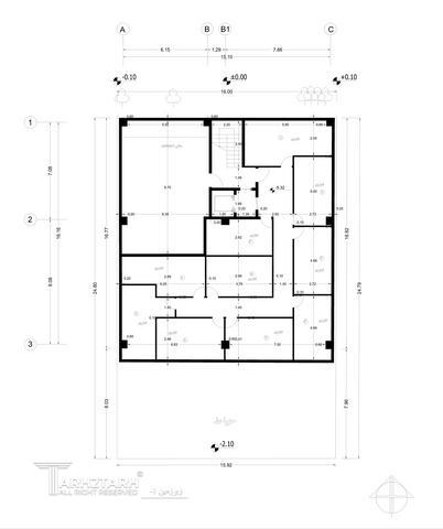 طراحی پلان، نما و روف گاردن فراز کنگان
