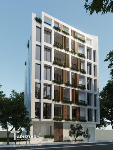 طراحی پلان، نما و روف گاردن فراز کنگان