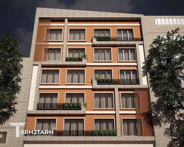 طراحی پلان، نما و روف گاردن فراز کنگان