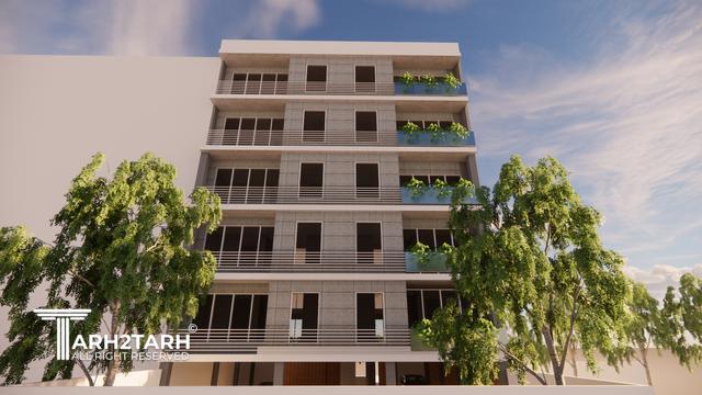 طراحی پلان، نما و روف گاردن فراز کنگان