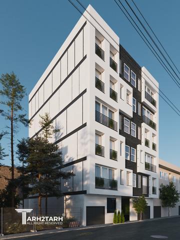 طراحی پلان، نما و روف گاردن فراز کنگان