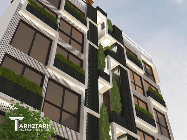 طراحی پلان، نما و روف گاردن فراز کنگان