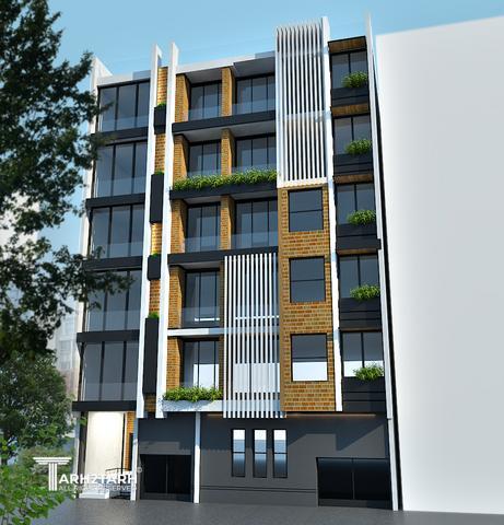 طراحی پلان، نما و روف گاردن فراز کنگان