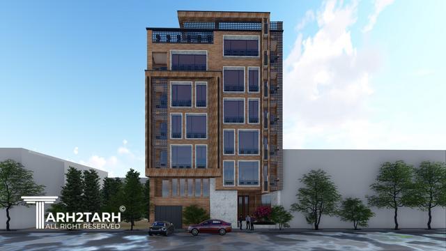 طراحی پلان، نما و روف گاردن فراز کنگان