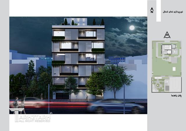 طراحی پلان، نما و روف گاردن فراز کنگان