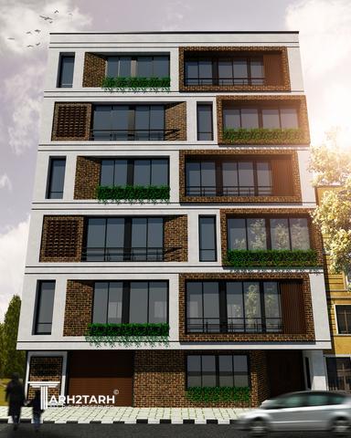 طراحی پلان، نما و روف گاردن فراز کنگان