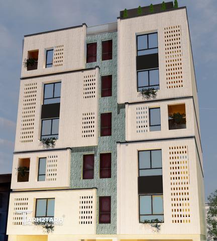 طراحی پلان، نما و روف گاردن فراز کنگان