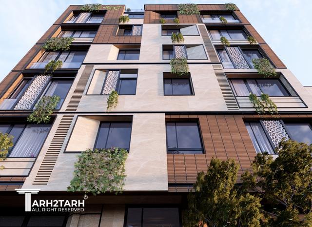 طراحی پلان، نما و روف گاردن فراز کنگان