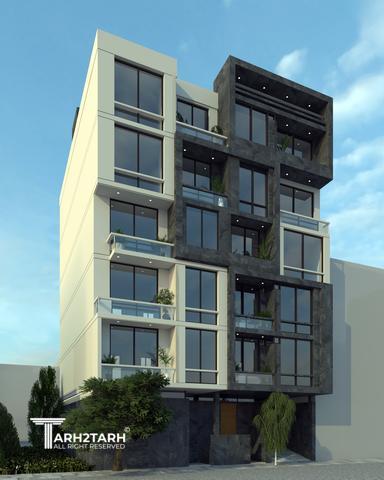 طراحی پلان، نما و روف گاردن فراز کنگان