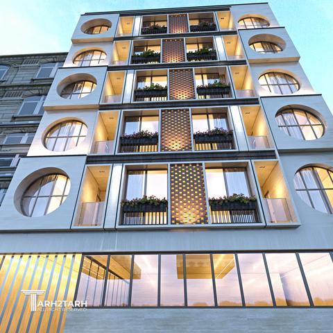 طراحی پلان، نما و روف گاردن فراز کنگان