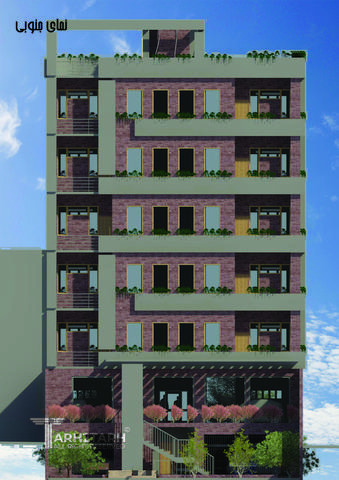 طراحی پلان، نما و روف گاردن فراز کنگان
