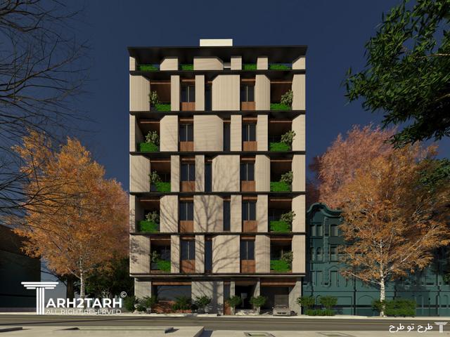 طراحی پلان، نما و روف گاردن فراز کنگان