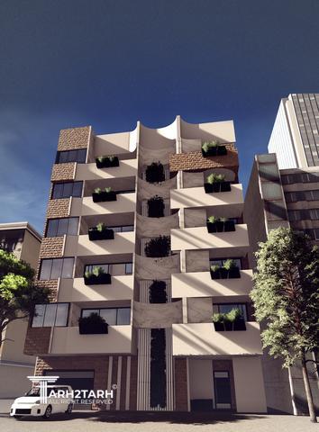 طراحی پلان، نما و روف گاردن فراز کنگان