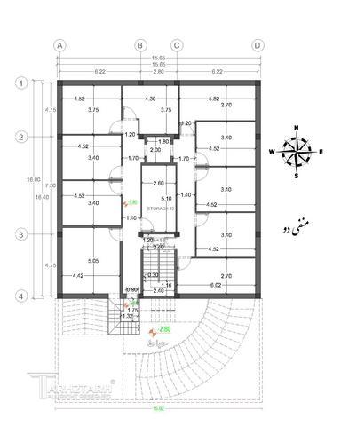 طراحی پلان، نما و روف گاردن فراز کنگان