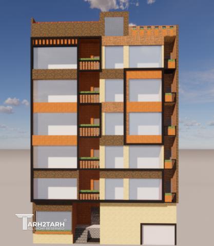 طراحی پلان، نما و روف گاردن فراز کنگان