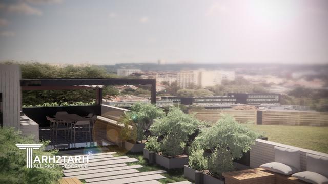 طراحی پلان، نما و روف گاردن فراز کنگان