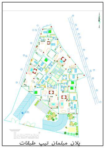 طراحی پلان قیطریه رزیدنس 1