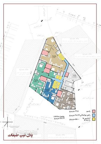 طراحی پلان قیطریه رزیدنس 1