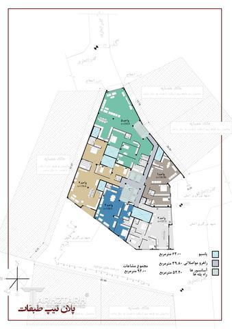طراحی پلان قیطریه رزیدنس 1