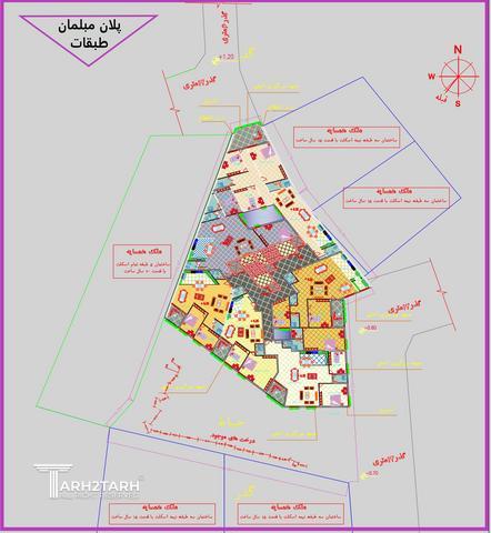 طراحی پلان قیطریه رزیدنس 1