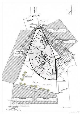 طراحی پلان قیطریه رزیدنس 1