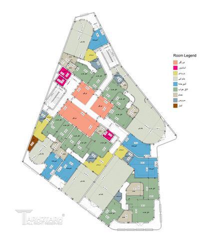 طراحی پلان قیطریه رزیدنس 1