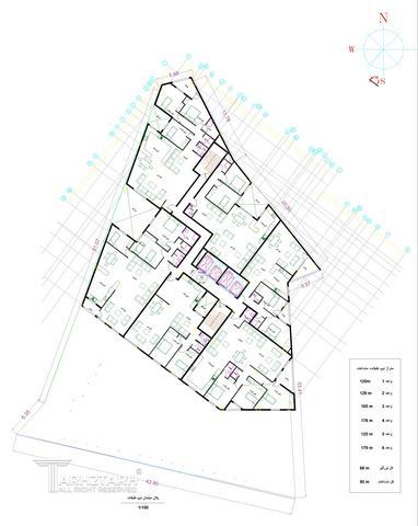 طراحی پلان قیطریه رزیدنس 1