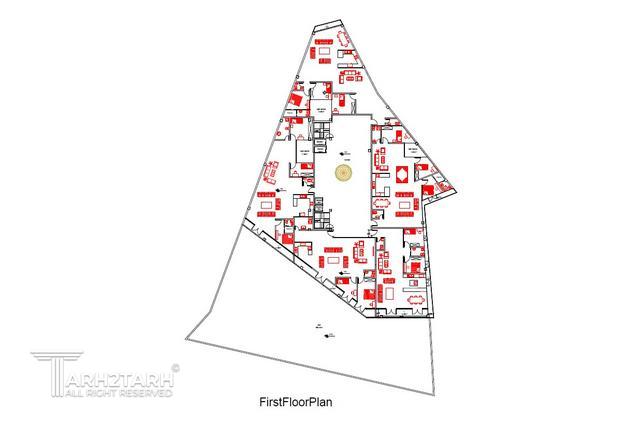 طراحی پلان قیطریه رزیدنس 1