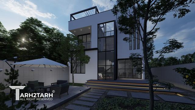 طراحی ویلا نمک آبرود