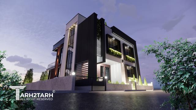 طراحی ویلا نمک آبرود