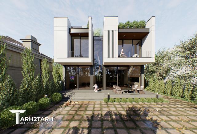 طراحی ویلا نمک آبرود